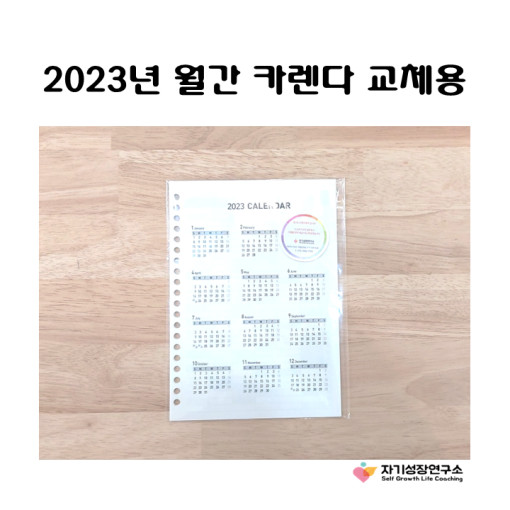 2025년 월간 카렌다 교체용, 다이어리속지, 20공, 자기성장 바인더, 자기성장연구소